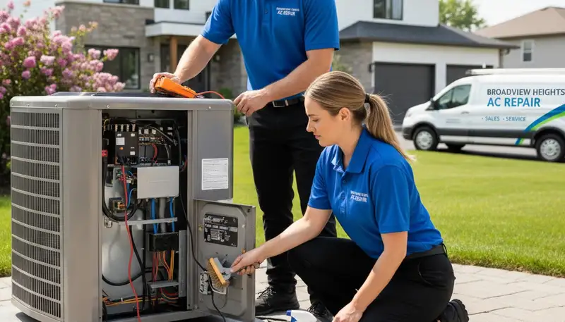 Professional AC repair service in Cleveland OH by certified HVAC technicians